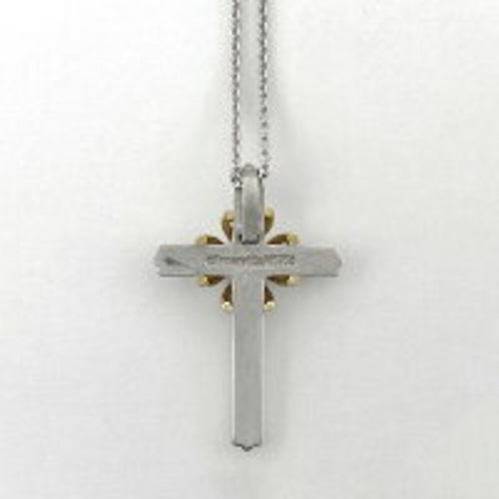 Tiffany Co Signature Crossbody Necklace Combination Silver Gold